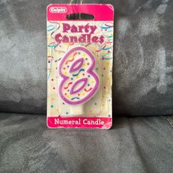 New Culpitt Number 8 Party Candle