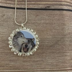 Wolf Charm Necklace