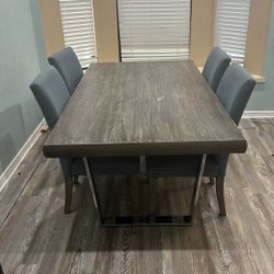 Table And 4 Chairs Set