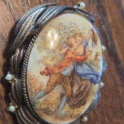 Antique Vintage Victorian Pendant or Pin Jewelry 