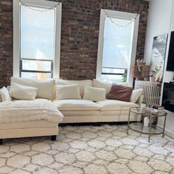 Ihanberry Beige Cloud Cushion Sectional For Sale