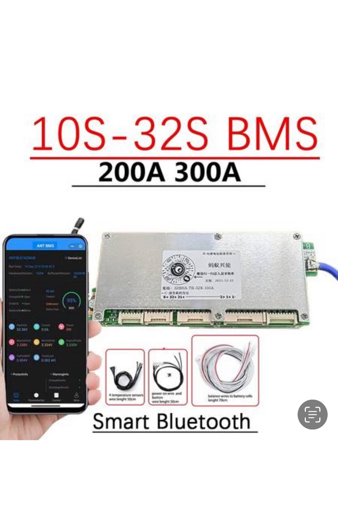 Lithium BMS for 48v - 128v DC Custom Battery Pack (DIY) E-bike Powerwall Off Grid RV Solar