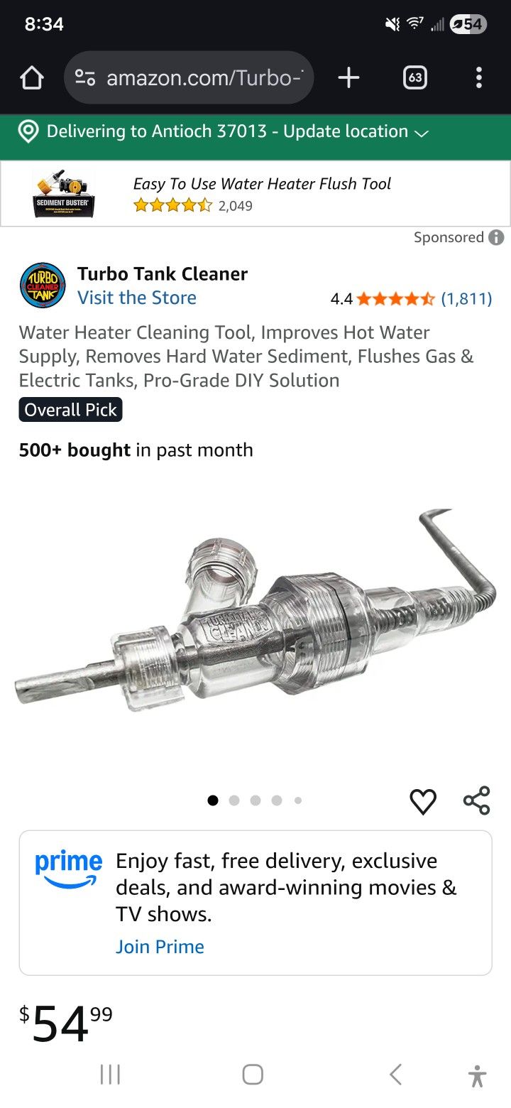 Water Heater Tank Cleaner