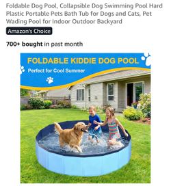 New foldable dog pool
