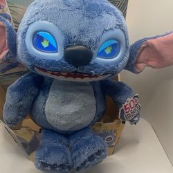 Disney Stitch Many Moods 14-Inch Interactive Plush 50+ Sounds Phrases Plush Toy