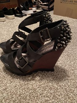 ZIGIny Leather Wedge Heels