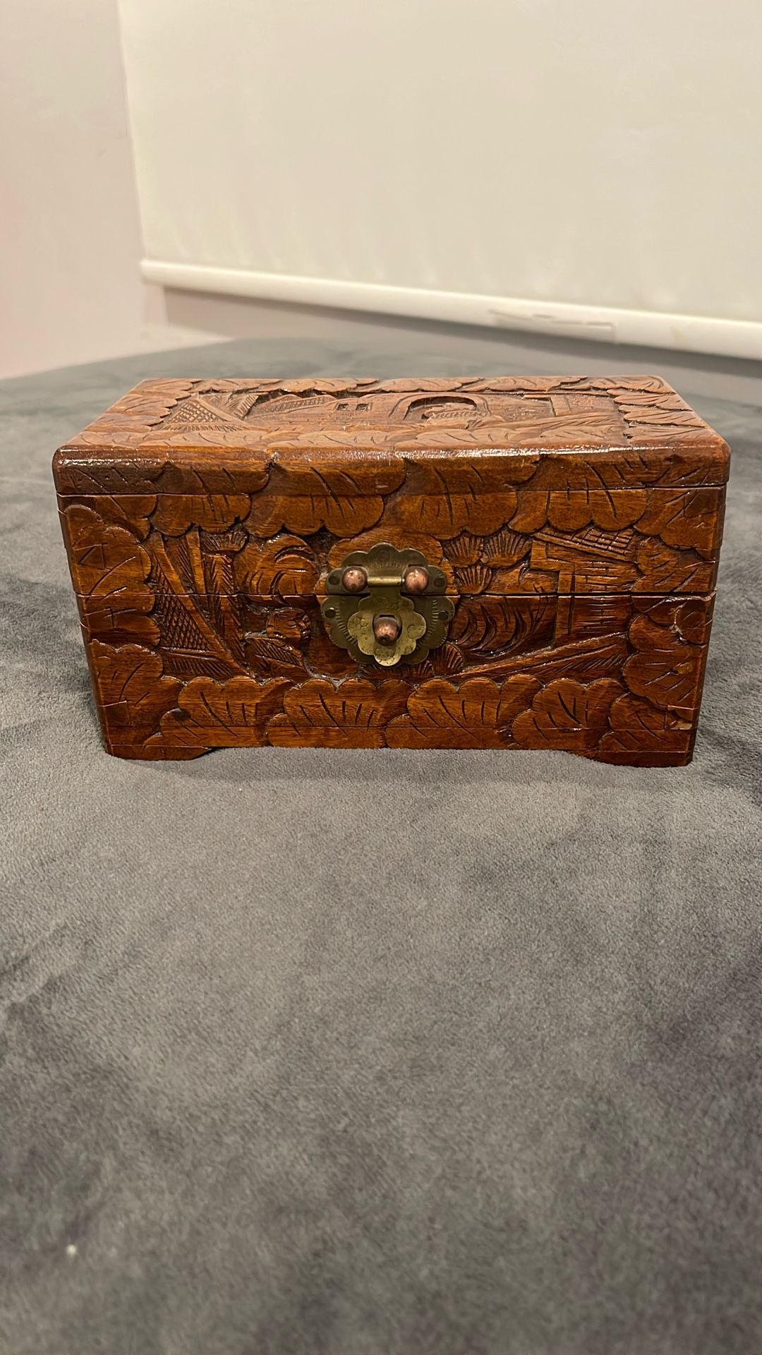 Vintage Chinese camphor wood box
