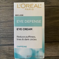 NEW!! L'Oreal Paris Dermo-Expertise Eye Defense Under Eye Cream, Anti-Aging, 0.5 oz