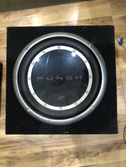 Punch 10” Sub, Rockford Fosgate P200-2, P400-4 (rare)