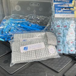 Blue Craft Items Baby Shower / Birthday Etc
