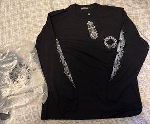 Chrome Hearts Black Long Sleeve T-Shirt