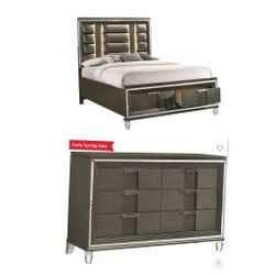 Bed And Dresser