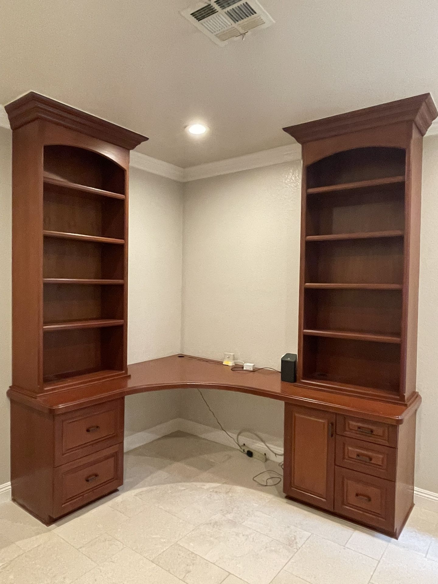 Custom Cherry Wood Cabinetry And Countertop
