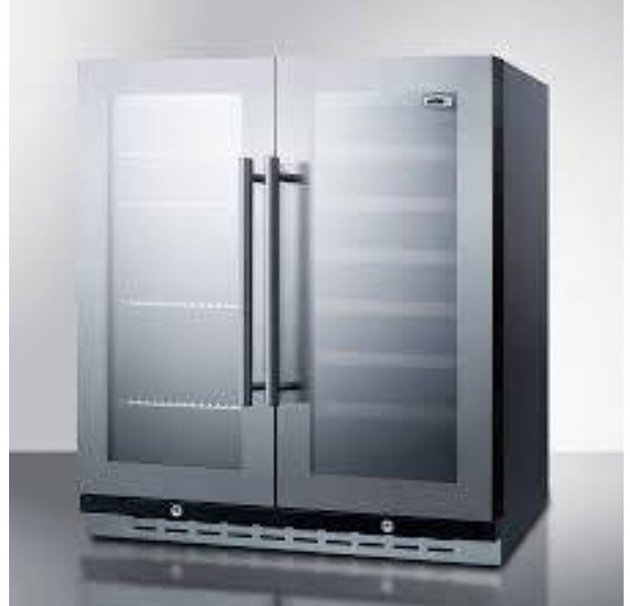 Summit 30 Inch Dual-Zone Wine and Beverage Center SWBV3067B