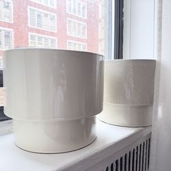 x2 H&M Home XL Terracotta Plant Pots