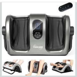 TISSCARE Shiatsu Foot Massager with Heat: FSA Eligible HSA Foot Massager for Neuropathy, Plantar Fasciitis and Pain Relief-Massage Feet/Leg/Calf/Ankle