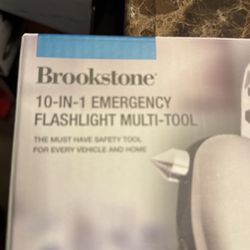 Brookstone 10 In 1 Emergency Flashlight Multi Tool