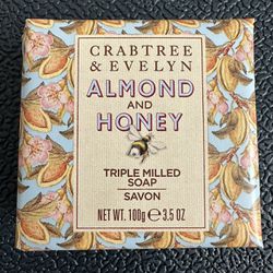 Crabtree & Evelyn Triple Milled Hand Soap 3.5oz - 2 Pack - Almond & Honey