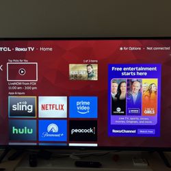 Free: 50” TCL Roku TV