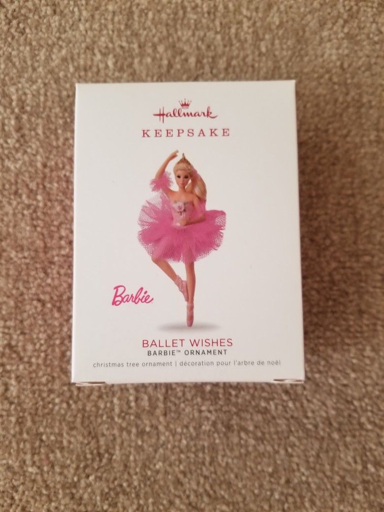 2018 Hallmark Barbie Ballet Wishes Ornament