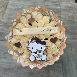 Ramo Buchon Flower Roses Bouquet Thanksgiving