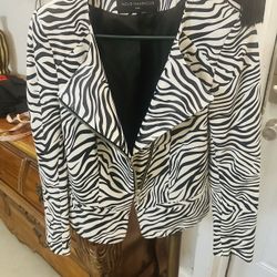 Authentic Brand New  Nour Hammour Lamb Skin One Of A Kind Jacket