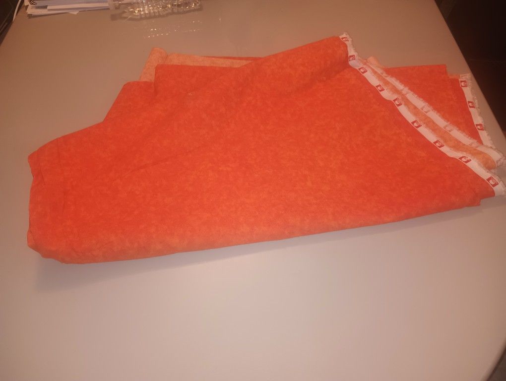 Orange Cotton Material