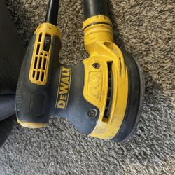 Dewalt Electric variable speed palm scene