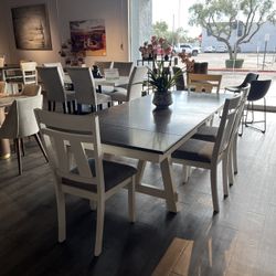 Grey/White 6pc Dining Room Set