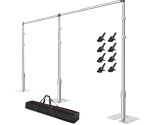 Heavy Duty Backdrop Stand 12x20ft, Pipe and Drape Background Stand