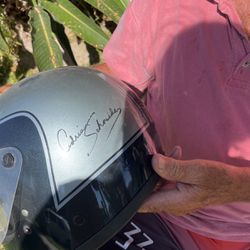 Signed Motorcycle Helmet