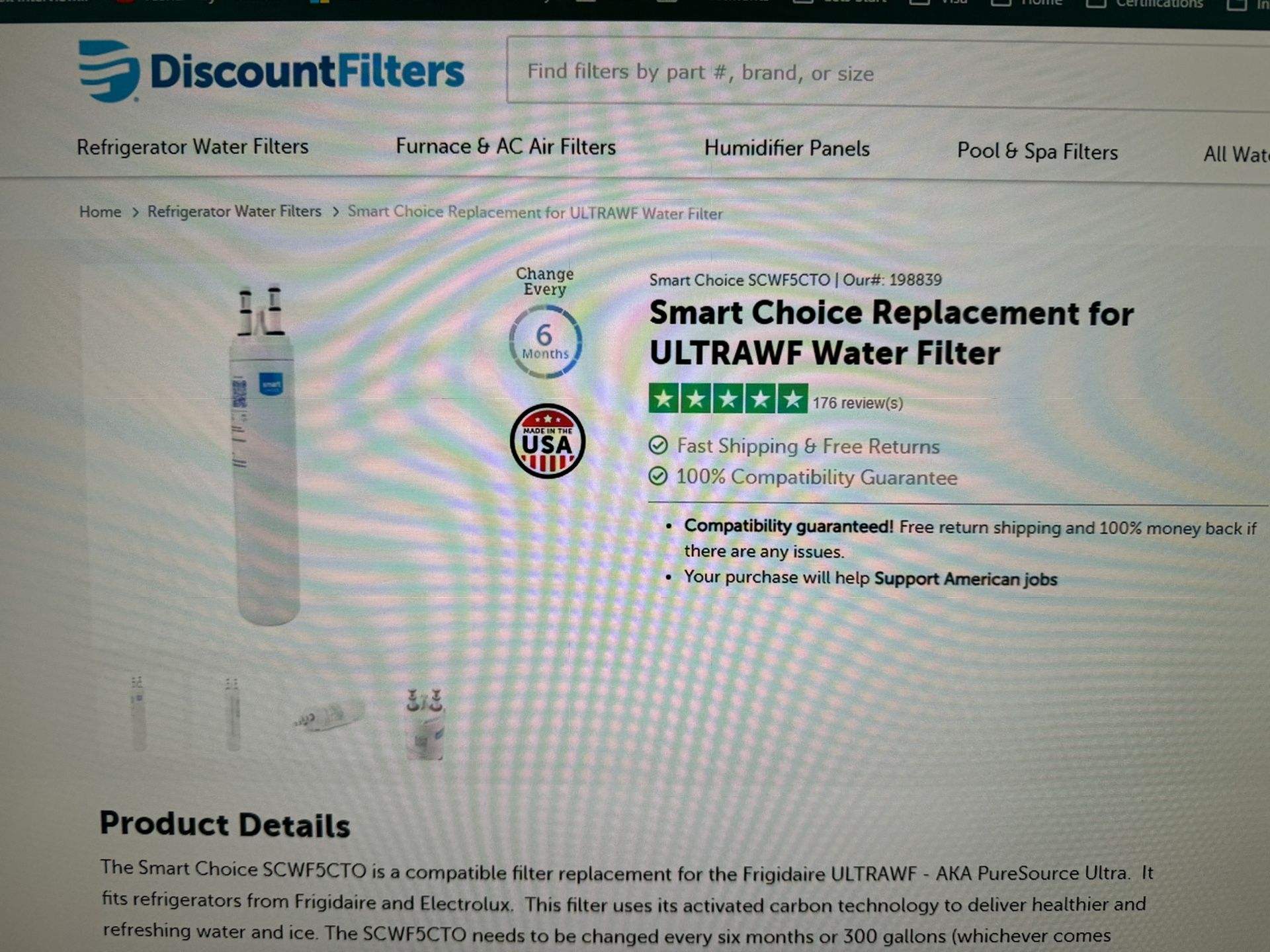 DiscountFilters Unopened UltraWF Water Filter - 1 Pack