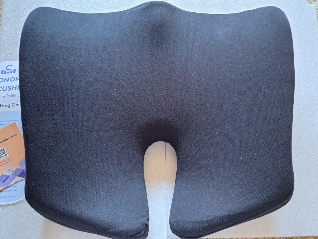 Cushion Lab Patented Pressure Relief Seat Cushion for Long Sitting Hours on Office & Home Chair
- Extra-Dense Memory Foam for Soft Support