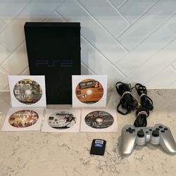 Sony PS2 Console Bundle w/ Games (PlayStation 2 Console)
