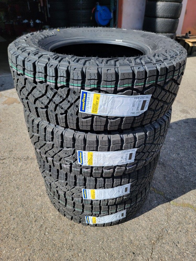 LT 275 65 18 NEW TIRES GOODYEAR 275 55 20 SILVERADO SUBURBAN AVALANCHE TAHOE SIERRA F150 RAM