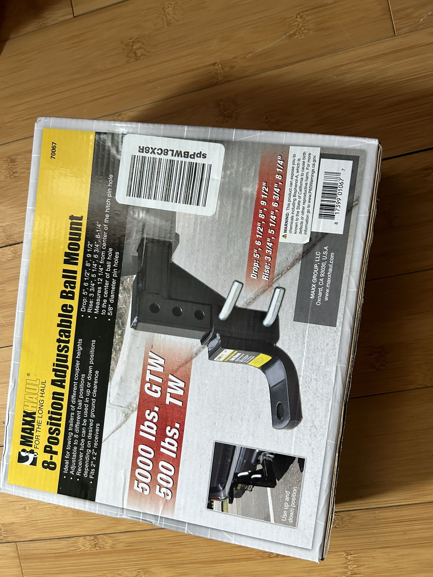 8 Position Adjustable Ball Mount