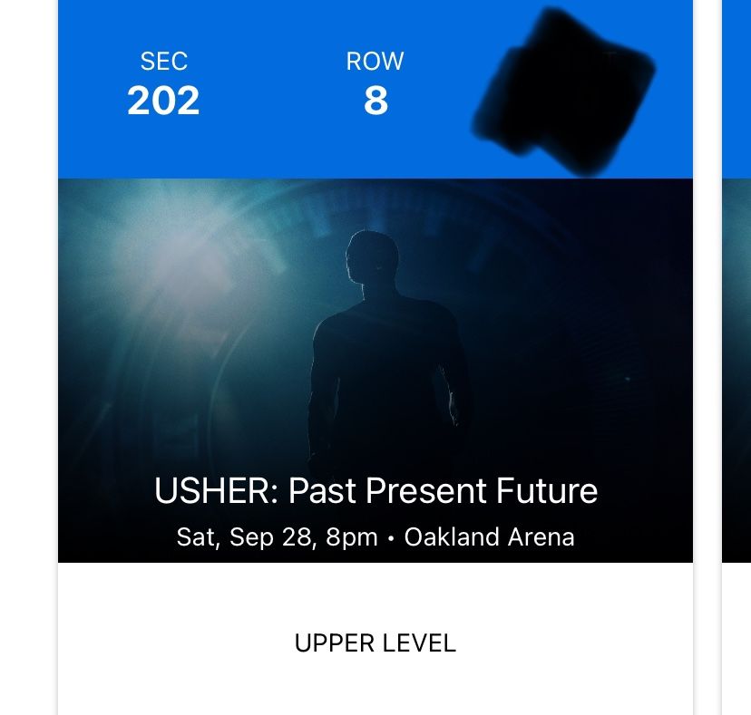 Usher Tickets Upper Level