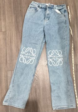 Loewe light wash jeans fits Xs-S