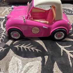 Pink American Girl Doll Car