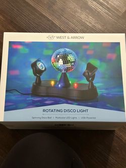 West & Arrow rotating disco ball