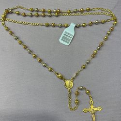 14kt Rosary Tri-Color 