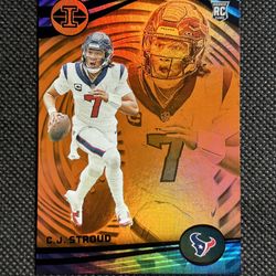 2023 Panini Illusions - Orange #43 C.J. Stroud Rc Rookie Houston Texans