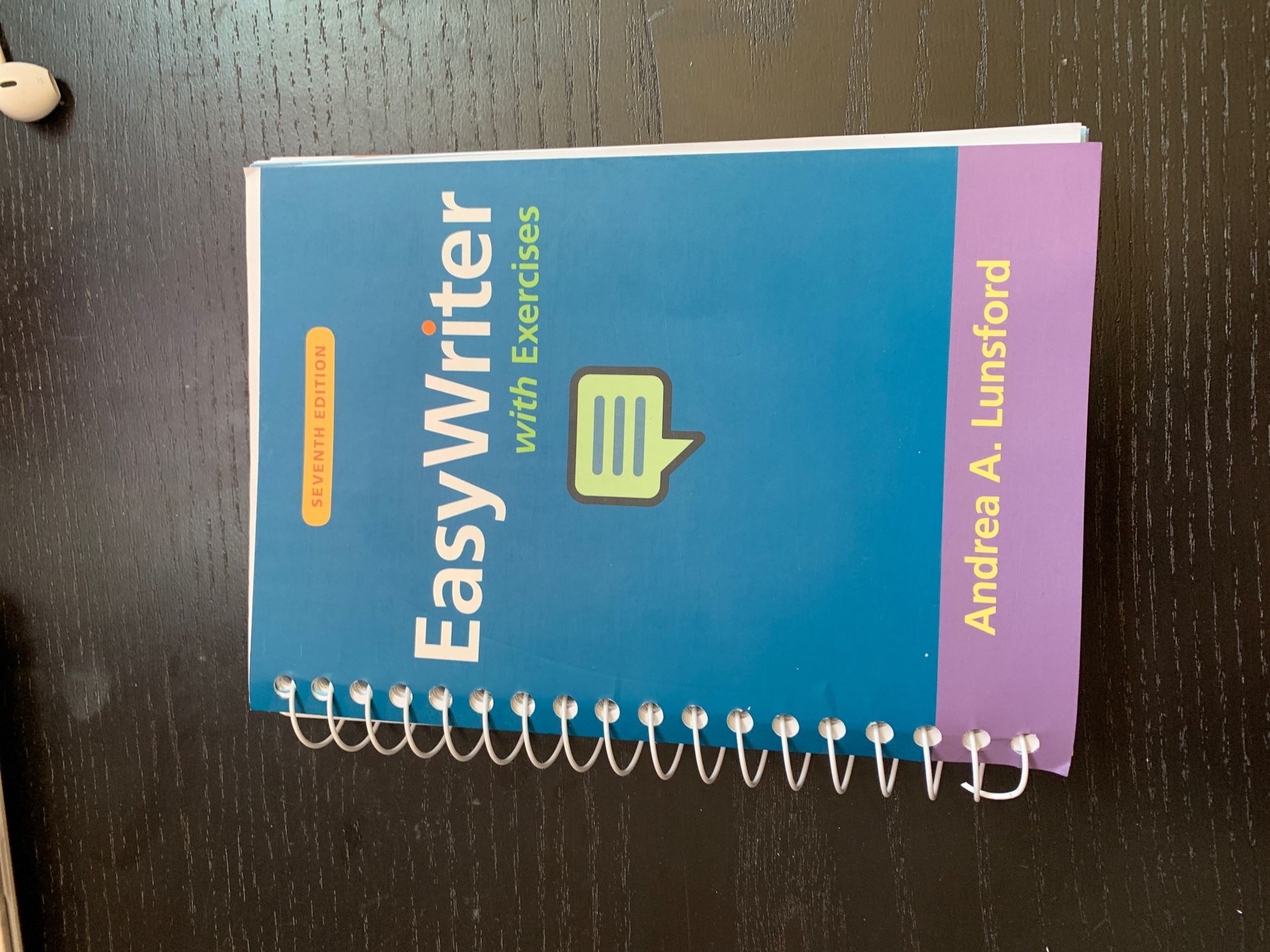 Easy Writer with exercises 7th edition by Andrea A. Lunsford