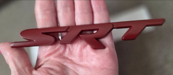 New red or dark red SRT badge emblem. See all 12 pix sold separately SHIPPING AVAILABLE