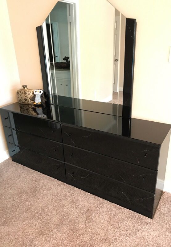 Black Lacquer Dresser And Mirror Set Italian Manufacturer For Black Lacquer Dresser And Mirror Set Italian Manufacturer For In Sugar Land Tx Offerup