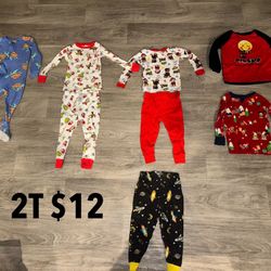2T Toddler Boys Pajamas 