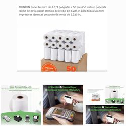 THERMAL LABELS 2" 1/4