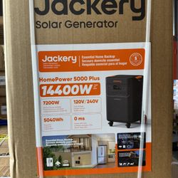 Jackery Solar Generator 5000 Plus 5040Wh LiFePO4 Battery Power Station,