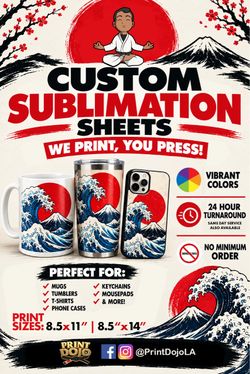 Custom Sublimation Prints Sheet