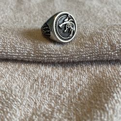 Silver Wolf Ring